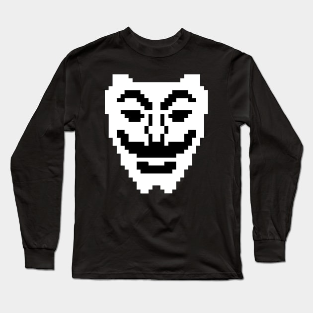 Fsociety Mask (Mr. Robot) Long Sleeve T-Shirt by Widmore